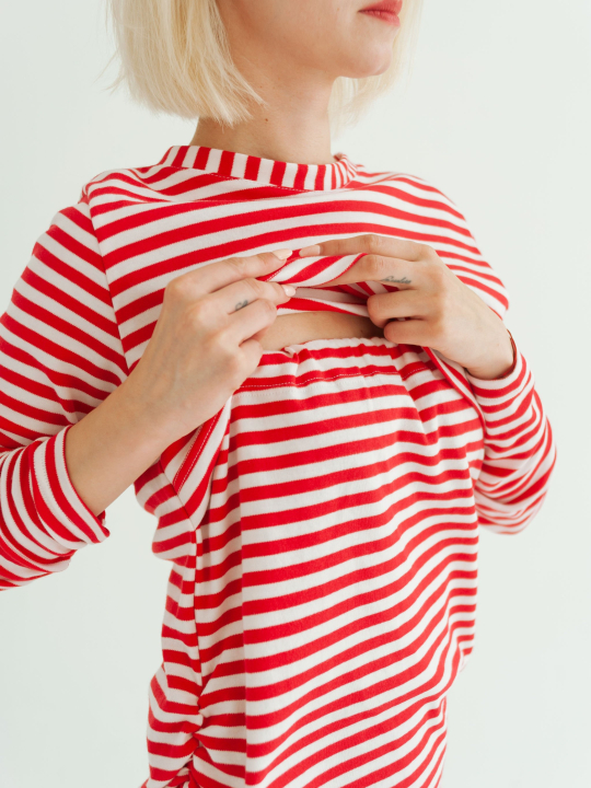 Striped Long Sleeve Shirt M