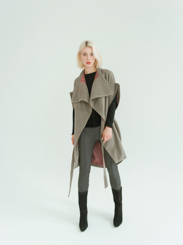 Jackie Grey Wool Coat