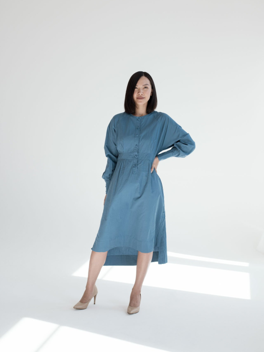 The Emma Dress in Blue S