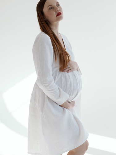 The Maternity Linen Dress
