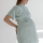 The Button-Up Maternity Dress in Mint L