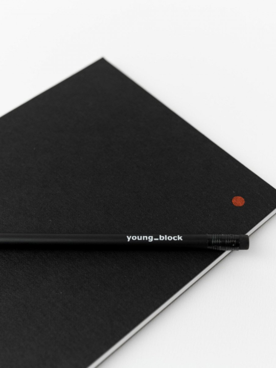 Block Notebook in Black 
