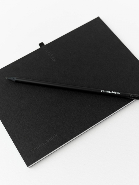 Block Notebook in Black 