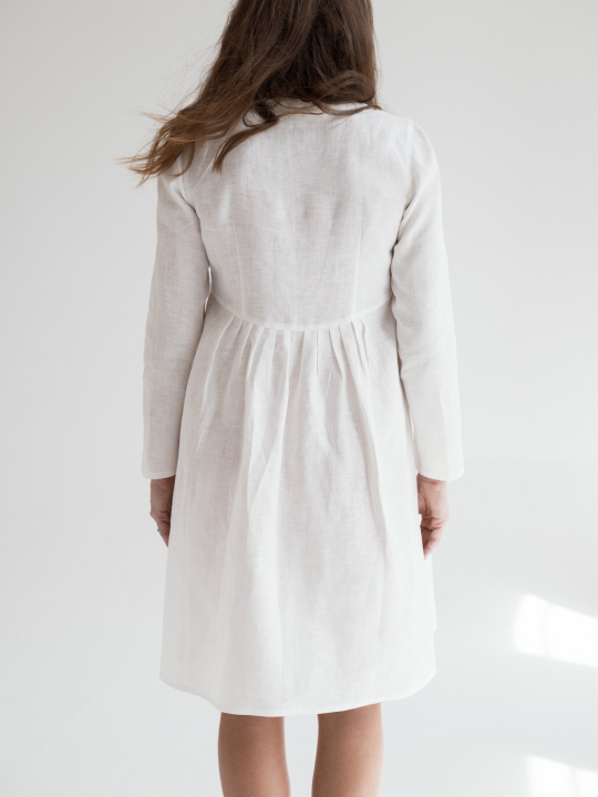 The Angelina Linen Dress L