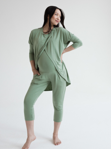 The Lounge Set -  Green Trousers S